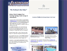 Tablet Screenshot of landmarkmotorinn.com